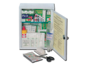 Gima Kit Pronto Soccorso Ufficio - Armadietto Metallo - DECRETO 388