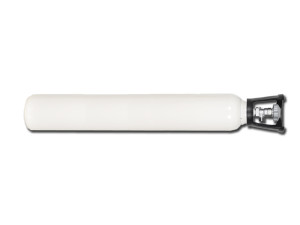 Gima bombola di ossigeno da 10 litri con valvola conforme UNI diametro 140 x 900 mm vuota