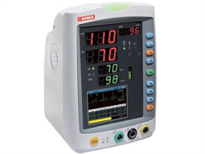 Gima Vital Pro monitor multiparametrico con schermo LCD 3,5', NIBP, SpO2, ECG e temperatura, bianco