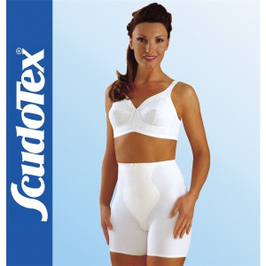 Scudotex Cod. 383-384-385  - Guaina Contenitiva Bermuda in Cotone - Bianco
