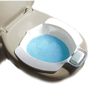 Wellys Bidet Rimovibile per WC in PVC Bianco con Vano Sapone
