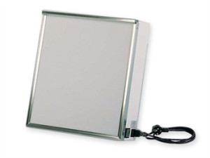 Gima negativoscopio a 1 pannello con luce fredda fluorescente bianca in acciaio smaltato 43x46x14 cm
