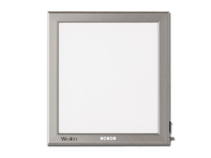 Gima modello da tavolo negativoscopio ultrapiatto a LED 41 x 36 cm in alluminio anodizzato regolabile