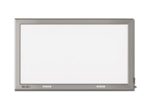 Gima negativoscopio ultrapiatto a LED da tavolo 41x72 cm con cornice in alluminio anodizzato regolabile