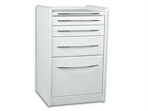 Gima modello S9 cassettiera con cinque scomparti in colore bianco e materiale plastico laminato impermeabile