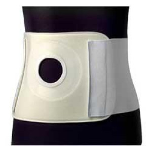 Alboland s.r.l. Fascia Colostom di Contenimento - Bianco - Cotone Elastico - Taglie M-XXXL