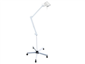 Gima Lampada Hyridia A 7 Led Con Braccio A Pantografo - Su Carrello