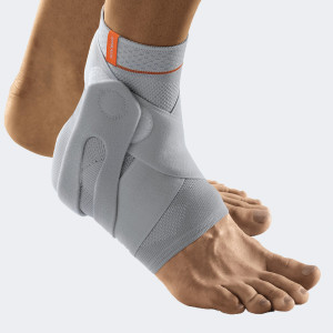 Sporlastic Cavigliera Elastica Regolabile con Bendaggio Funzionale - Grigia
