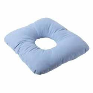 Alboland s.r.l. Cuscino in Fibra Cava Siliconata con Foro 40x40 cm Azzurro
