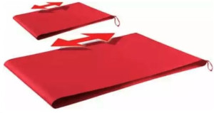 Alboland s.r.l. Telo Tubolare di Trasferimento Pazienti - Rosso - 60x41 cm / 122x71 cm