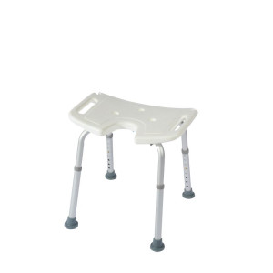 Identites New Bora Sgabello Da Doccia Regolabile Con Seduta Anatomica Antiscivolo Bianco Plastica