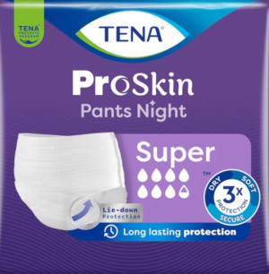 Tena Mutandine assorbenti per incontinenza  Pants Night Super - Cartone da 4 confezioni
