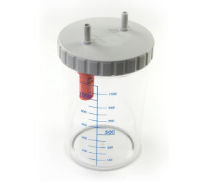 Intermed Vaso per Aspiratori 1000 cc con Coperchio Ermetico