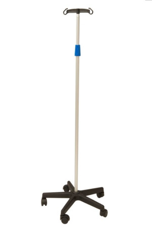 Vaimas Asta Portaflebo con Ruote in Alluminio Regolabile 125-225 cm