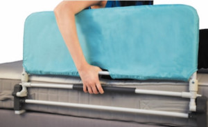 Vari Sponda Letto Universale Pieghevole Ribaltabile con Parasponda 90x50,5 cm