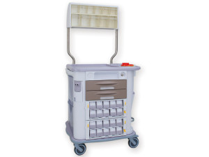 Aurion Carrello Multifunzione  - 2 Cassetti e 2 Cassette Monodose - Marrone