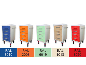 Gima Carrello Ospedaliero Utility - Robusto Ed Elegante - Colore a Scelta