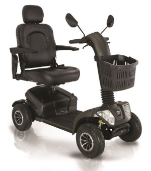 Ardea Mobility120 scooter elettrico a 4 ruote per disabili e anziani nero con sedile girevole e motore 550W