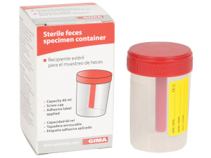 Gima Contenitore Feci 60 Ml - Scatola Singola - Confezione 100 Pezzi