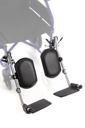 Ardea One - Pedane Elevabili Cromate per Sedia a Rotelle - Paio