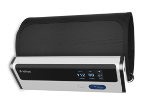 Gima Misuratore di Pressione da Braccio Bluetooth BP2A - Sfigmomanometro Digitale Automatico Ricaricabile - Schermo OLED e App ViHealth per