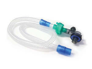 Gima circuito paziente per ventilatore elettronico o automatico con valvola e tubo trasparente