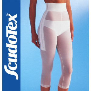 Scudotex Cod. 570  - Guaina Liposuzione Bermuda - Bianco - Comfort e Traspirabilità