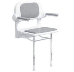 AllMobility Sedile Imbottito con Schienale e Braccioli