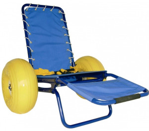 Neatech Carrozzina Mare Job per Disabili con Cintura Sicurezza Blu Ricondizionata