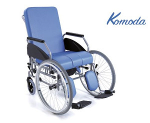 Mopedia - Sedia Comoda 4 Ruote Autospinta - Blu - Acciaio