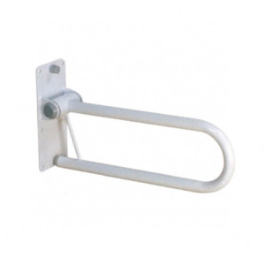 Termigea Maniglie di Sicurezza Ribaltabili da Muro Bianche 55/76 cm