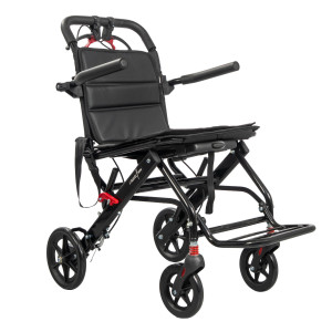 Mobiak Sedia a Rotelle Pieghevole da Transito in Alluminio I-TRAVEL – Carrozzina Leggera e Compatta