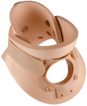 Thuasne Ortel C4 Rigid - Collare Cervicale Bivalva con Foro Tracheale