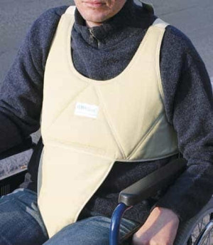 Alboland s.r.l. Pettorale Pelvico con Bretelle in Cotone Crema, Taglie M-L