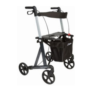Mobilex A/S Rollator Buffalo con Poggiaschiena, Color Antracite