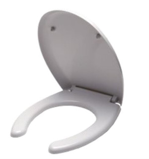 Thermomat Sedile WC Ergonomico Classic con Coperchio in Urea e Cerniere Inox
