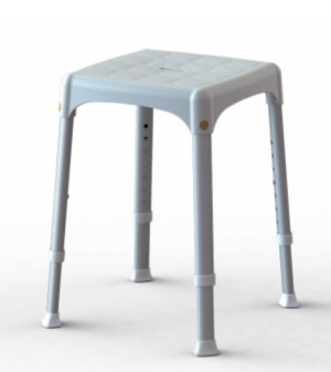 Intermed Linea King - Sgabello Doccia Regolabile in Alluminio Anodizzato