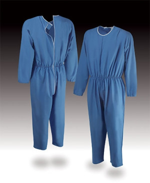 Alboland s.r.l. Sibari - Tuta Invernale Anziani Unisex Azzurra Cotone Felpato