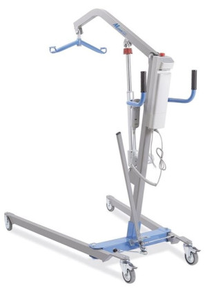 Mopedia Muevo sollevatore elettrico con apertura gambe a leva in acciaio verniciato grigio portata 150 kg