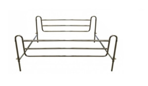 Intermed Sponda Letto Regolabile Universale in Acciaio Cromato 154 cm
