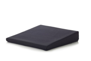 Kyara cuscino a cuneo ergonomico in poliuretano con rivestimento in poliestere nero 41x41x7,5/3 cm