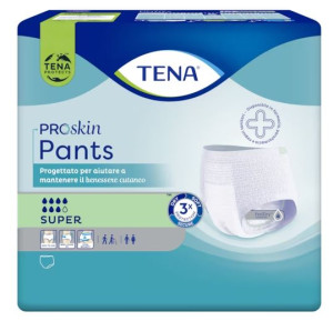Tena Mutandina Elastica Assorbente e Traspirante  Pants Super - Cartone da 4 confezioni