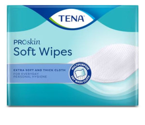 Tena Salviette monouso morbide e soffici per pelli sensibili -  Softwipe - Cartone da 8 confezioni