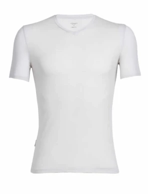 Icebreaker Mens Anatomica SS V (Maat - S, Kleur - Snow)