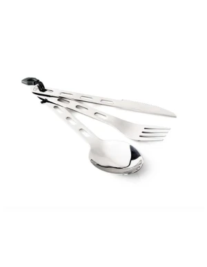 GSI outdoors Glacier Stainless Cutlery Set 3pc (Kleur - RVS)