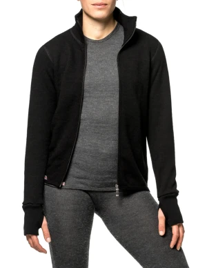 Woolpower Full Zip Jacket 400 (Maat - M, Kleur - BLACK)