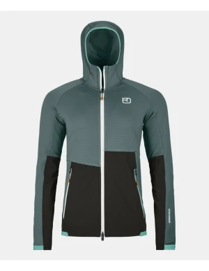 Ortovox Women's Fleece Rib Hoody (Maat - M, Kleur - Dark-Arctic-Grey)