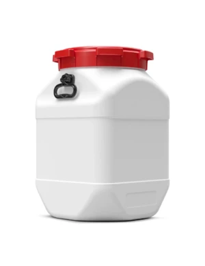 Basic Nature Rechthoekig Vat Met Deksel (Maat - 66 L, Kleur - Wit)