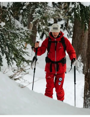 Amundsen Peak Panther Ski Broek Heren (Maat - M, Kleur - RED)