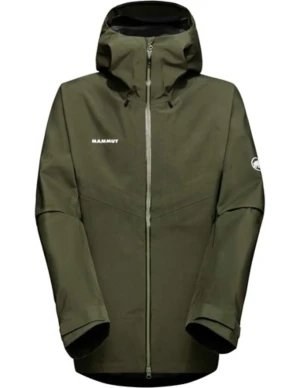 Mammut Crater IV Hardshell Hooded Jacket Heren (Maat - L, Kleur - Dark Marsh)
